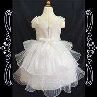   Princess Wedding Pageant Costumes Dance Dresses NEW Ivory 5 6 years