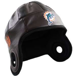  NFL Miami Dolphins Faux Leather Helmet Head (Brown 