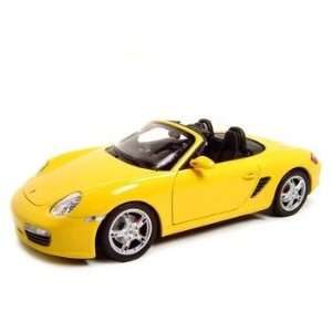  Porsche Boxster S Convertible Yellow Diecast 118 Welly 