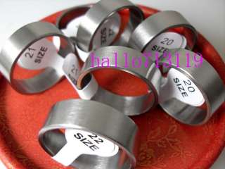 wholesale 100pcs plain band stainless steel rings  