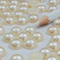 1000 Flat Back Pearl Bead Wholesale 10mm Ivory  