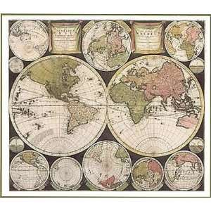  Atlas Major World Map Poster Print