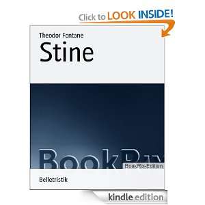 Stine (German Edition) Theodor Fontane  Kindle Store