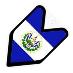  JDM El Salvador Salvadoran Flag Car Decal Badge 