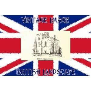   , 7cm x 4.5cm Gift Tags British Landscape The Old Hall Wenham Suffolk