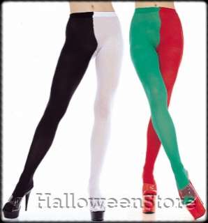 Plus Size Two Tone Opaque Tights  