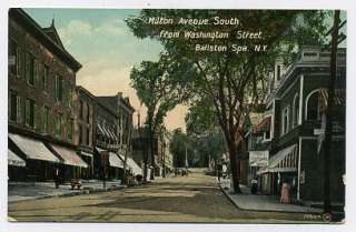 Ballston Spa, NY postcard   Milton Ave. South  