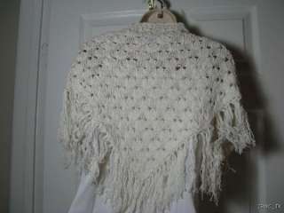 Jessica Simpson Pearl White Crochet SHRUG Womens Sweater NWT $58 