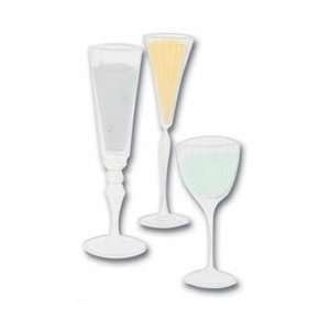  Jolees By You Dimensional Embellishment   Wine Glass 