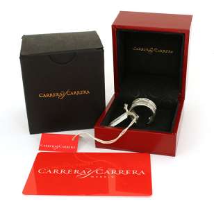 CARRERA Y CARRERA 18K WHITE GOLD HORSE STALLION RING NWT BOX CERT 