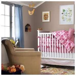  Baby Nursery White Crib and Pink Crib Bedding Baby