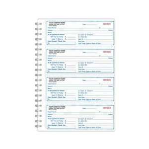   medical receipt book, 3 parts 200 receipts per book.