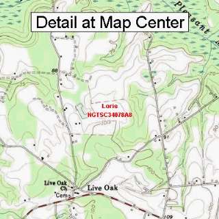   Topographic Quadrangle Map   Loris, South Carolina (Folded/Waterproof