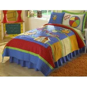 Circus Plaza Full Quilt with 2 Shams Electronics