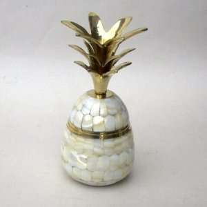  REAL SIMPLEHANDTOOLED HANDCRAFTED BRASS PINEAPPLE BOX 