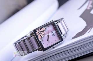Ladies Premium Ceramics & Steel Butterfly Watch   Pink  