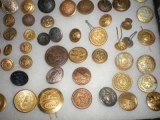 Lot of 150 Metal Antique Military buttons,government political Uniform 