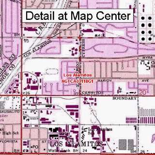  USGS Topographic Quadrangle Map   Los Alamitos, California 