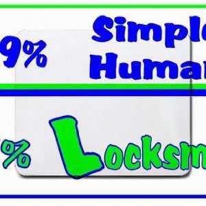  49% Simple Human 51% Locksmith Mousepad