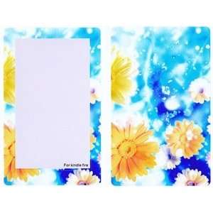   Daisy pattern Skin Decal for Kindle Fire + Free Cosmos Cable Tie