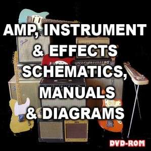 Guitar Amp FX Schematics & Manuals Fender Gibson more  