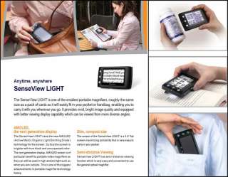 SenseView LIGHT Portable Electronic Magnifier 3.4 AMOL  