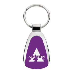  Alcorn State University   Teardrop Keychain   Purple 