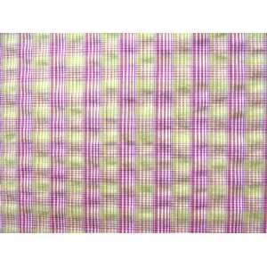  32115 G Cotton Shirting Yellow & Pink Plaid