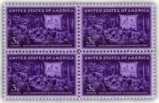 50th Anniv. of Motion Pictures 1944 Postage Stamps  