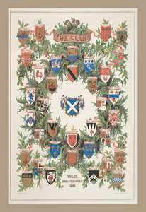 Scottish The Clans Vol 2 Scotland Canvas Wrap Art  