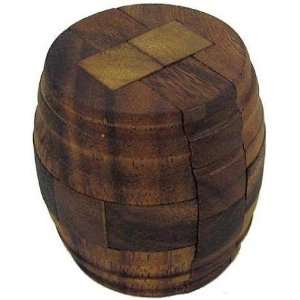  Beer Barrel Antique Style Brain Teaser Wooden Puzzle Toys 