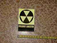 Fallout shelter sign for expedient shelters (7x10)  