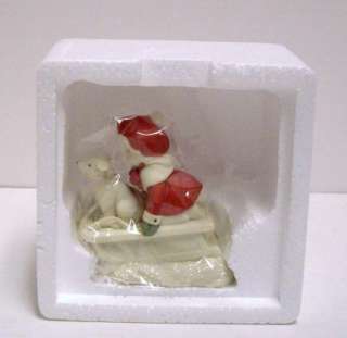 Dept 56 Simple Traditions Holly Lane Downhill Friends Figurine  