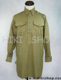 WWII German Afrikakorps DAK Tropical Shirt Top Quality  