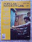 Popular Needlework Magazine April 1976 Machine Knitting & Crocheted 