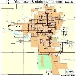  Street & Road Map of Alexandria, Indiana IN   Printed 