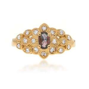  Beautiful Alexandrite ring with Diamond accent Jewelry