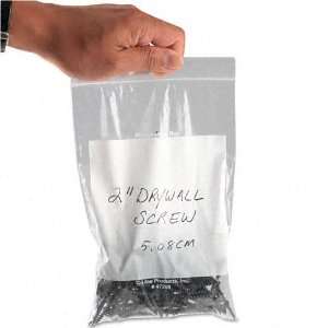   bags are waterproof and airtight.   Clear with white write on
