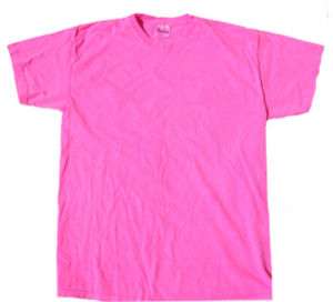 Neon PINK Bright Colorful Adult Tee Shirt T Shirt  