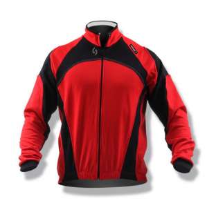 SPAKCT Cycling Fleece Thermal Long Jersey New Power Red  