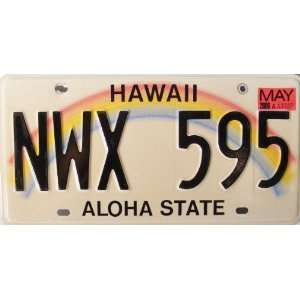  Hawaii Rainbow License Plate 