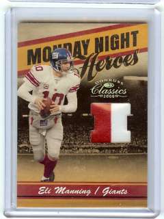Eli Manning Monday Night Heroes Jersey Patch 18/25  