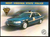 WEST VIRGINIA STATE POLICE HIGHWAY PATROL TROOPERS Card  