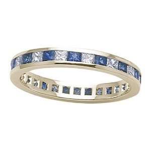  1.70 cttw Karina B(tm) Genuine Sapphire Eternity Band in 