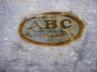 Antique ABC Oscillator Electric Wringer Washer, WORKS  