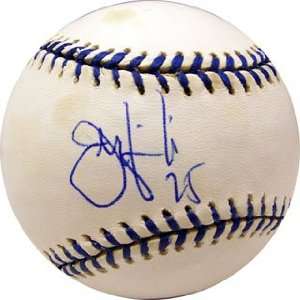  Signed Joe DiMaggio Baseball   Jeremy Giambi on a 