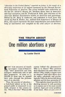 ABORTION IN THE UNITED STATES 1958 COMPREHENSIVE REPORT  