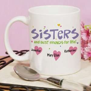  Personalized Sisters Coffee Mug