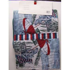 Tapestry Table Runner Picnic on the Beach  Kitchen 