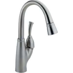 Delta Faucet 999 AR DST Allora Single Handle Pull Down Bar/Prep Faucet 
